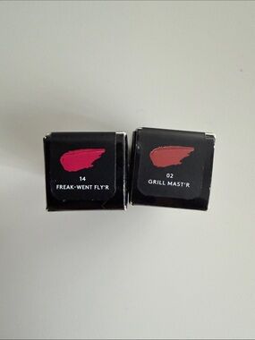 Fenty: The Fill Semi-Matte Lipstick- 02-Grill Mast’r & 14- Freak-Went Fly’r